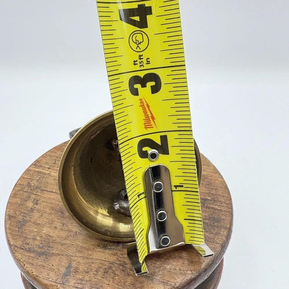 Solid Brass Decorative Hand Bell - Traditional Design - Desk/Table Bell
